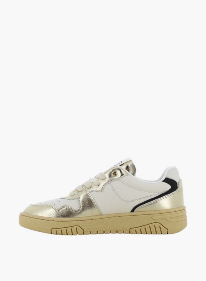 SJ SJ Women's Metallic Lace-Up Closure Sneakers - Image 5