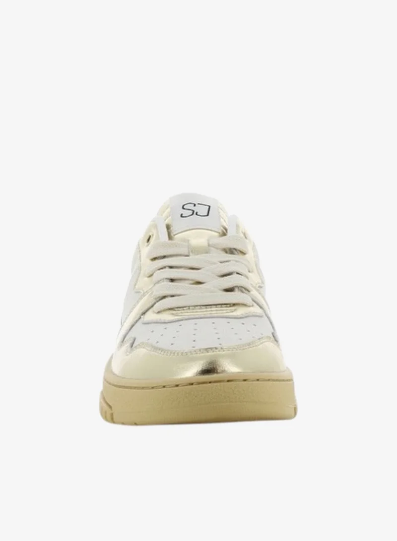 SJ  SJ Women's Metallic Lace-Up Closure Sneakers for Women | Best Price UAE