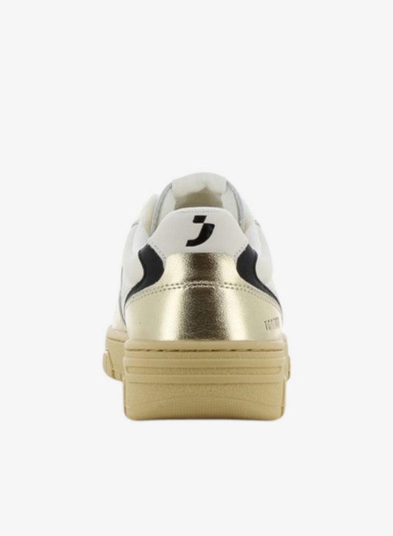 SJ Women's Metallic Lace-Up Closure Sneakers - Image 4