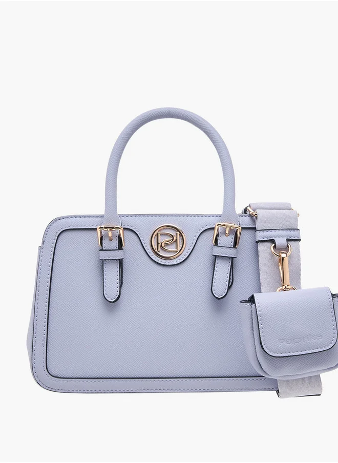 بابريكا Solid Tote Bag with Double Handles and Detachable Coin Purse