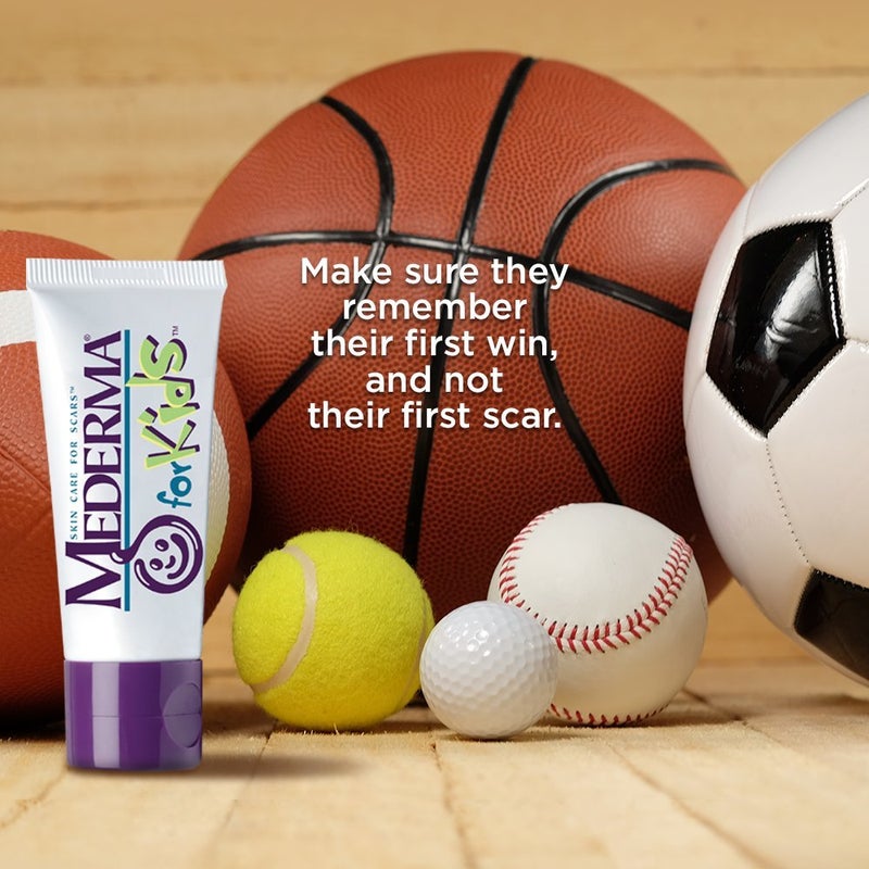Mederma ميديرما للأطفال للعناية بالبشرة - يقلل من ظهور الندبات، المنتج رقم 1 الموصى به من قبل أطباء الأطفال للندبات، يأتي باللون الأرجواني، يمتص بشكل واضح، رائحة مناسبة للأطفال، 0.7 أونصة (قد يختلف التعبئة) - Image 2
