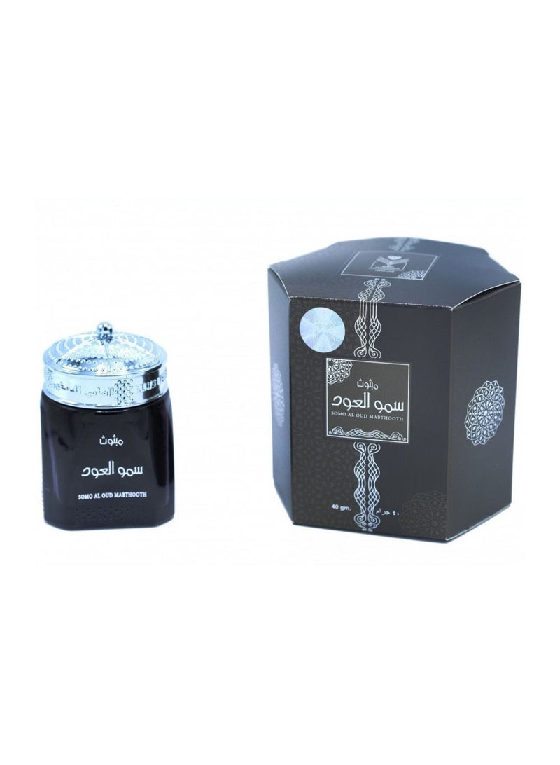 AL MAS somo  al oud mabthooth 40gm - Image 3