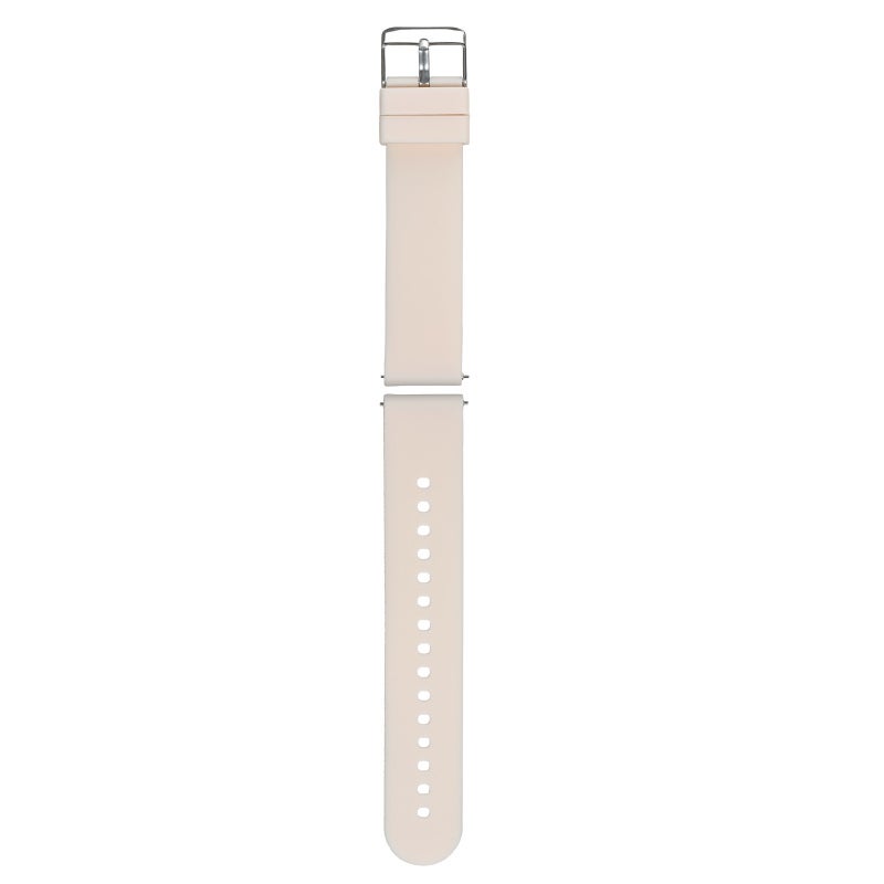 Silicone Watch Strap 20mm Light Pink Skin-friendly Durable Adjustable Watch Band - Breathable Comfortable Snap-on Watch Strap for Smart Or Traditional Watch Wearers - Image 5