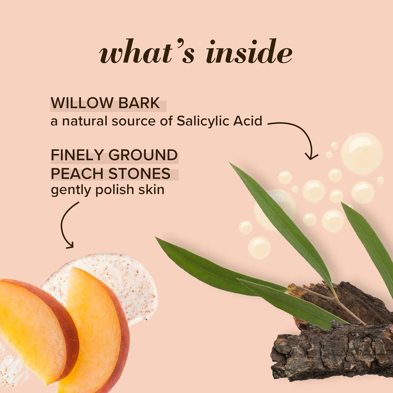 Burt's Bees Deep Pore Exfoliating Facial Scrub with Peach & Willow Bark - 4 Oz - Image 5