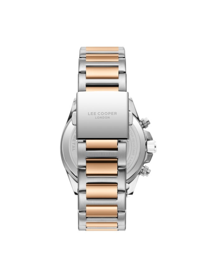 Lee Cooper ساعة معدنية متعددة الوظائف للرجال LC08215.560 - 42 مم - Image 4