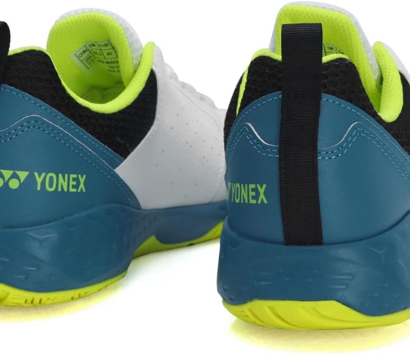 YONEX Men's Lumio 4 Tennis Shoes - White/Ocean Blue - Image 5
