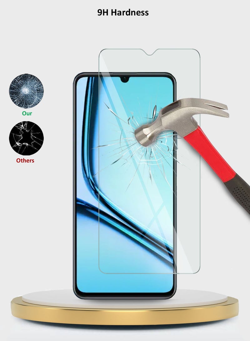 Wtech Realme Note 50 4G 2024 Premium Series Curved Edges 9H 2.5D Tempered Glass Screen Protector (MSG9CN) - Clear - Image 4