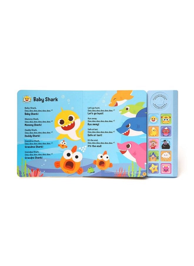 Pinkfong - Baby Shark Nursery Rhymes 10 Button Sound Book; Learning & Education Toys ; Interactive Baby Books For Toddlers 1 3 ; Gifts For Boys & Girls - Image 1