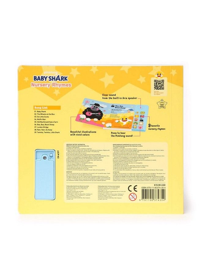 Pinkfong - Baby Shark Nursery Rhymes 10 Button Sound Book; Learning & Education Toys ; Interactive Baby Books For Toddlers 1 3 ; Gifts For Boys & Girls - Image 1