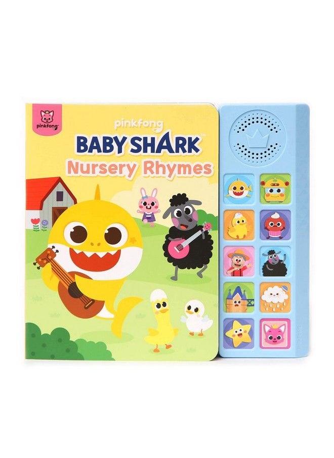 Pinkfong - Baby Shark Nursery Rhymes 10 Button Sound Book; Learning & Education Toys ; Interactive Baby Books For Toddlers 1 3 ; Gifts For Boys & Girls - Image 1