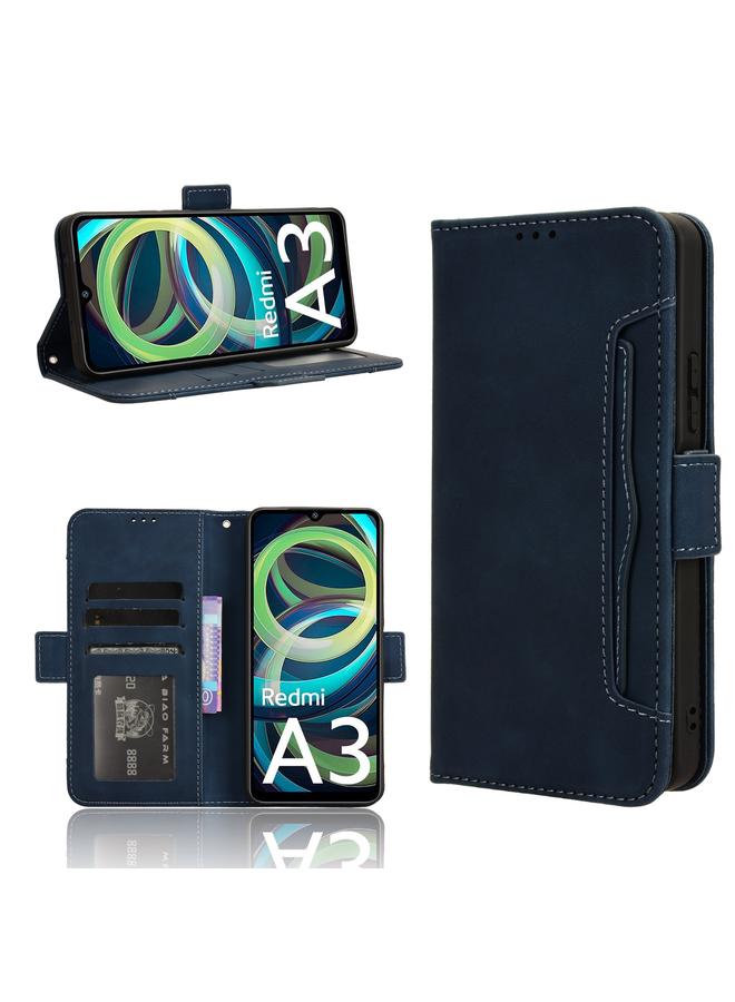 Case For Xiaomi Poco C61 / Redmi A3 Skin Feel Calf Texture Card Slots Leather Phone Case