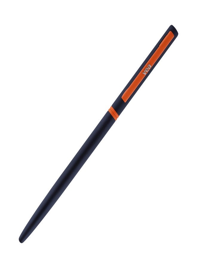VEA Slimo 250 Black matt Orange Ballpoint Pen, medium (VEAPEN10) - Image 1