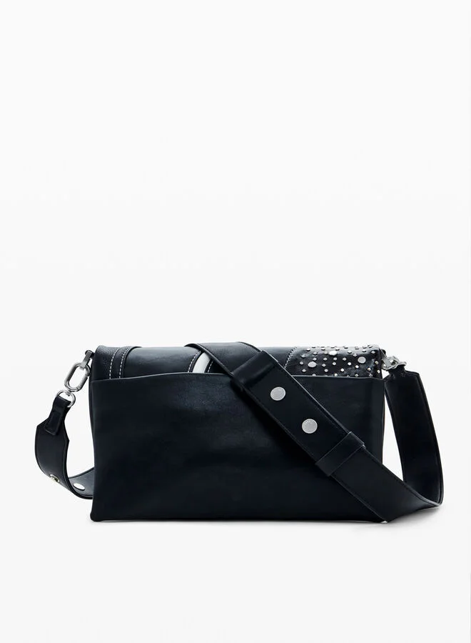 DESIGUAL Small Studded Crossbody Bag