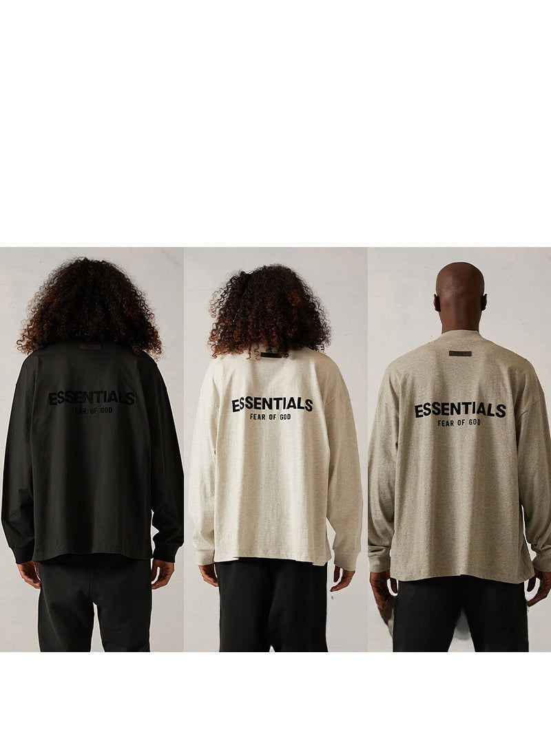 Generic - 2022 SS Long-Sleeve T-Shirt Black Velvet FOG Essentials Sweatshirt Shallow oats - Image 1