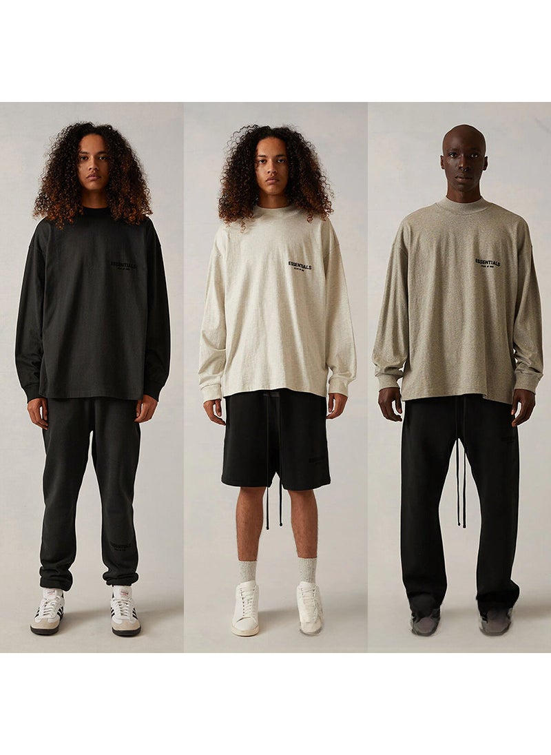 Generic - 2022 SS Long-Sleeve T-Shirt Black Velvet FOG Essentials Sweatshirt Shallow oats - Image 1