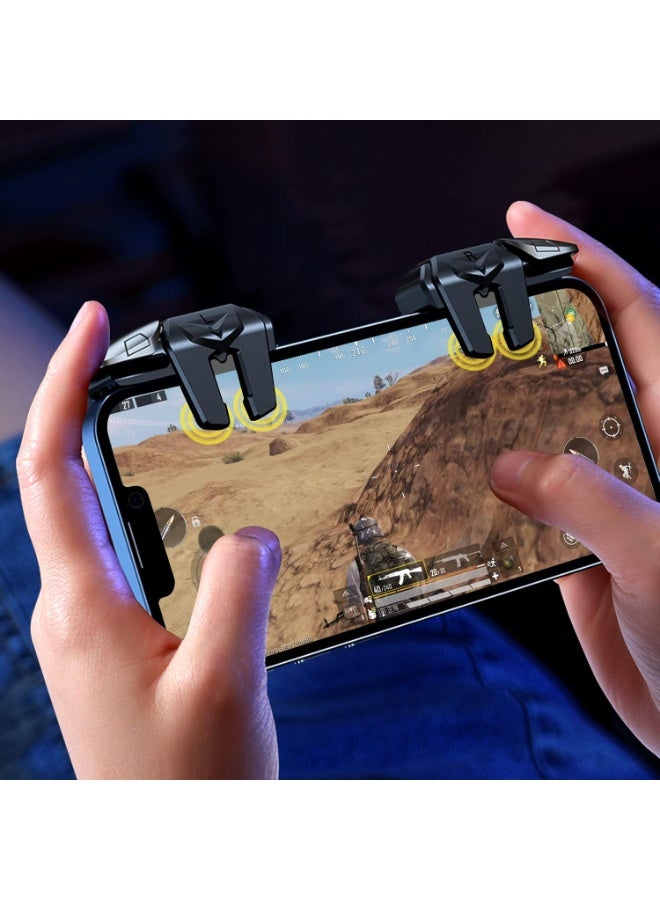 كيلا وحدة تحكم لعبة PUBG Mobile Trigger إصدار 2025، زناد بأربعة أصابع عالي الحساسية، متوافق مع جميع الهواتف الذكية ويدعم COD/PUBG/ROS مع زوج واحد من القفازات - Image 3