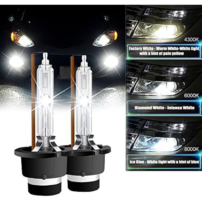 RCP D2S4  A Pair D2S D2R 4300K Xenon Hid Replacement Bulb Factory White Warm White Metal Stents Base 12V Car Headlight Lamps Head Lights 35W - Image 2