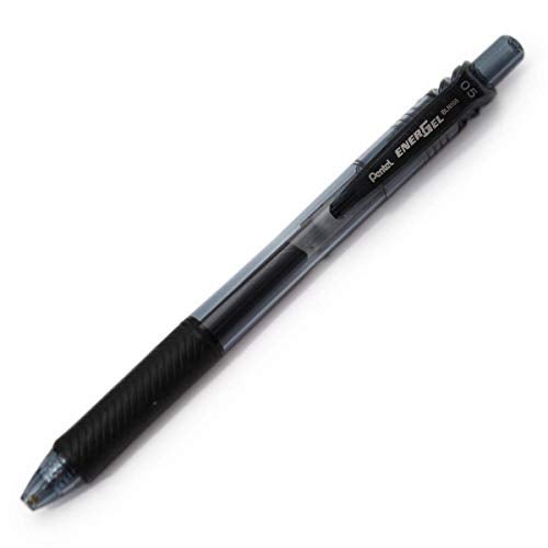 Pentel Knock Gel Ballpoint Pen Energel X, 0.5mm Needle Tip, Black Ink (BLN105-A) - Image 2