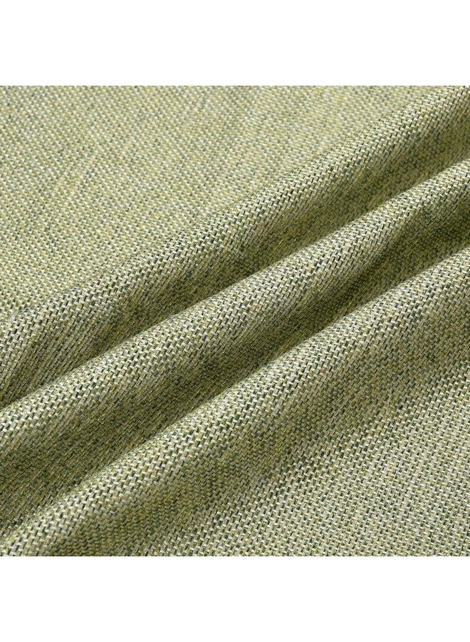 FRESH FROM LOOM Jute Curtains for Door 8 Feet Long | Medium Window Curtain | Yarn Weaved Parda | Modern Parde for Living Room Bedroom | Ring Curtains (Pista Green, 1Pc Only) - Image 4