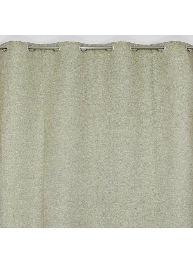 FRESH FROM LOOM Jute Curtains for Door 8 Feet Long | Medium Window Curtain | Yarn Weaved Parda | Modern Parde for Living Room Bedroom | Ring Curtains (Pista Green, 1Pc Only) - Image 5