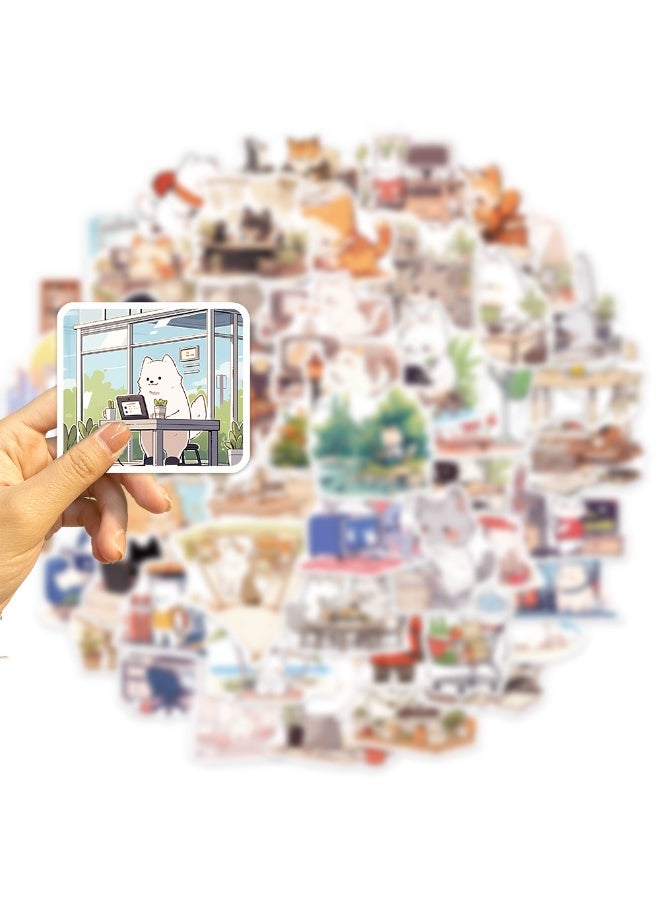 NIBEMINENT 50 Pcs A Day For The Little Animals Deco Kit Waterproof Stickers, High Definition Printing Bright Colors, Suitable for Laptop Skateboard Luggage Water Bottle Guitar DIY - Image 3