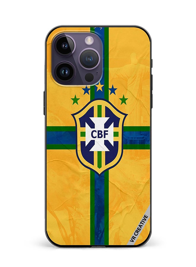 VR CREATIVE Protective Case Cover For Apple iPhone 15 Pro Cbf Brazil Design Multicolour - Image 1