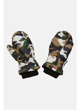 Royal Deluxe Kids Boy Camouflage Mitten, White  - Image 2