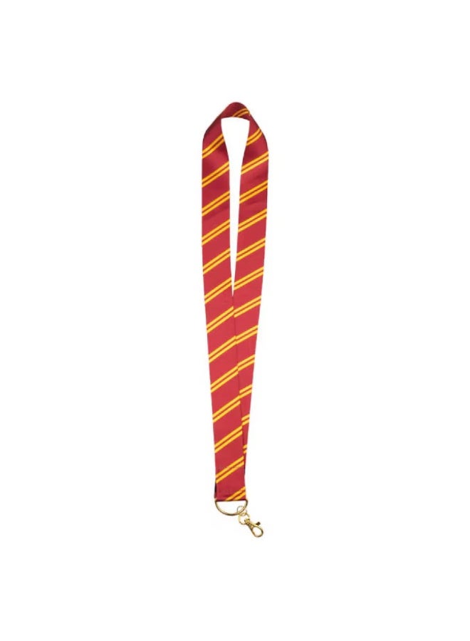 Harry Potter Gryffindor striped tie lanyard