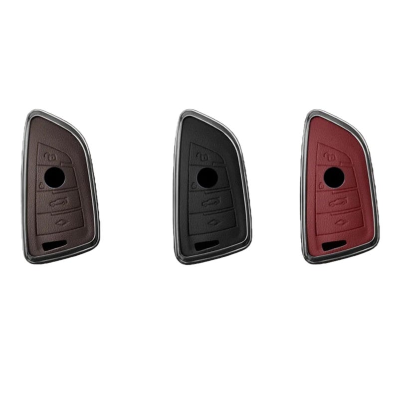 Brown Chain Car Key Case Cover Compatible For BMW F20 G20 G30 X1 X3 X4 X5 G05 X6 X7 G11 F15 F16 G01 G02 F48 - Image 4