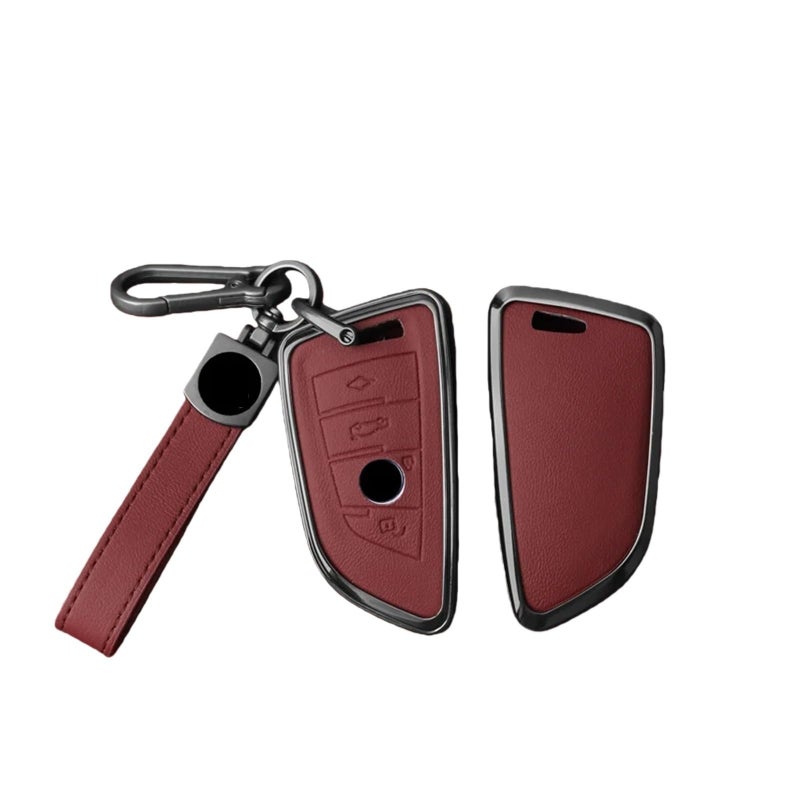 Brown Chain Car Key Case Cover Compatible For BMW F20 G20 G30 X1 X3 X4 X5 G05 X6 X7 G11 F15 F16 G01 G02 F48 - Image 3