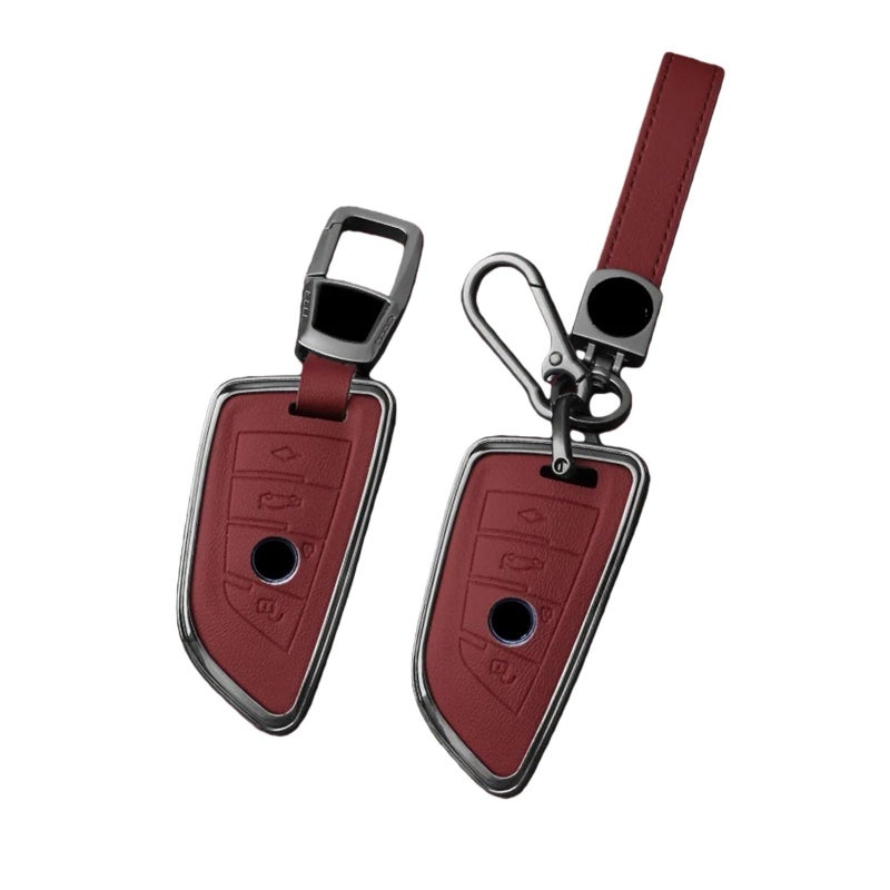 Brown Chain Car Key Case Cover Compatible For BMW F20 G20 G30 X1 X3 X4 X5 G05 X6 X7 G11 F15 F16 G01 G02 F48 - Image 5