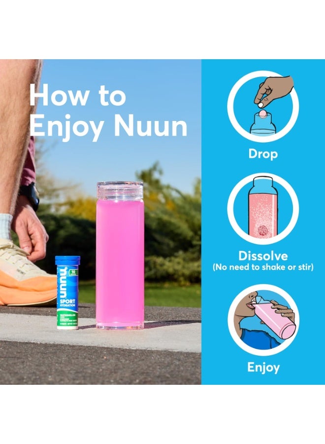 Nuun Sport Hydration Effervescent Electrolyte Drink Lemon Lime 10 Tablets - Image 3
