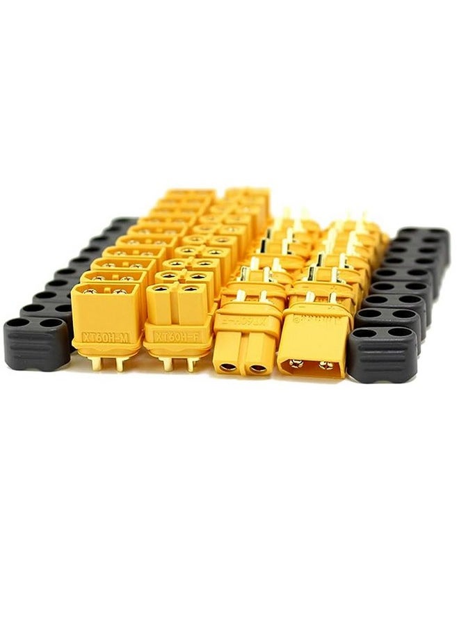 SoloGood Amass 20 Pair Xt60H Bullet Connector Plug Upgrated Of Xt60 Sheath Female & Male Gold Plated For Rc Parts  - Image 1