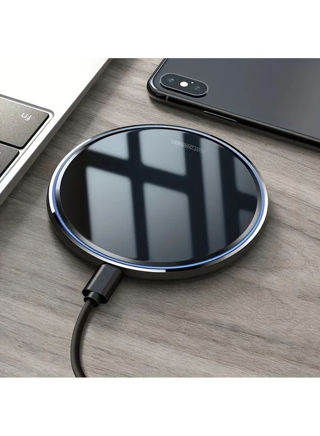 White 15W Fast Wireless Charger USB Type C Compatible with iPhone Galaxy Note Series - Image 2