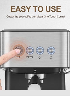 M MIAOYAN New coffee machine Italian semi-automatic espresso high pressure extraction milk foam coffee machine  - Image 3