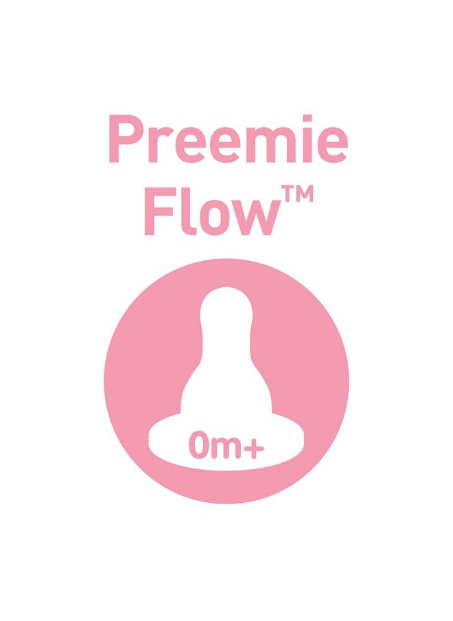 Dr. Brown's - Dr. Brown's Ultra-Preemie Narrow Baby Bottle Nipple, Specialty Extra Slow Flow Rate, 100% Silicone Bottle Nipple, BPA Free, 0m+, 6 Pack - Image 1