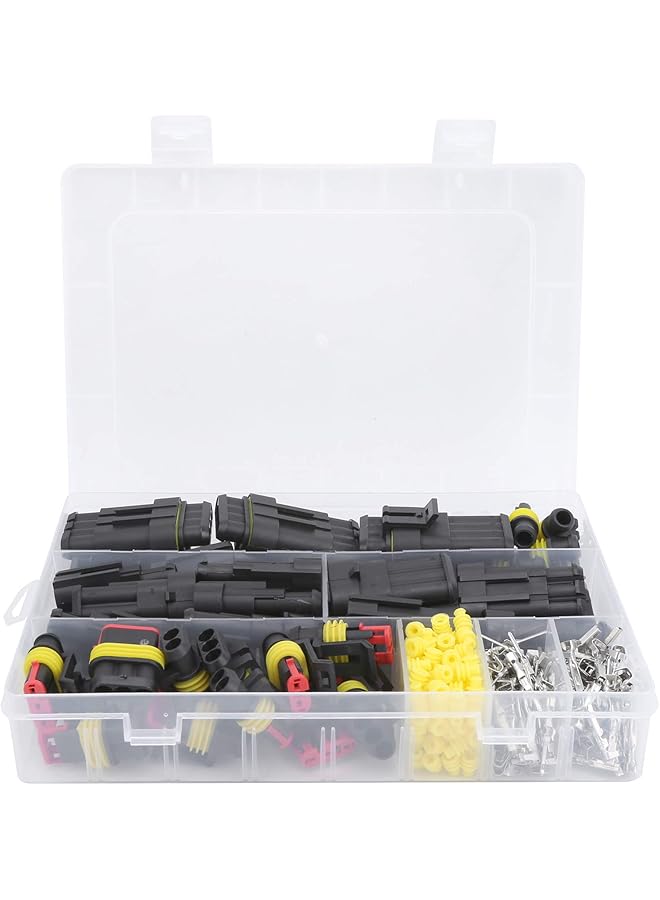 promass 352Pcs Waterproof Wire Connector Automotive Waterproof HID Saled Connect Terminal Blocks Set - Image 1