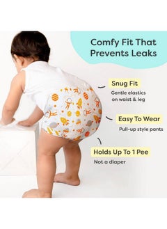 Superbottoms superbottoms Padded Underwear for Growing Babies/Toddlers | with 3 Layers of Cotton Padding & Super DryFeel Layer| Pull-Up for Potty Training (Bum Twister- Hexy flexy, Size: 1, Pack of 2)  - Image 4