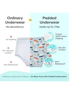 Superbottoms superbottoms Padded Underwear for Growing Babies/Toddlers | with 3 Layers of Cotton Padding & Super DryFeel Layer| Pull-Up for Potty Training (Bum Twister- Hexy flexy, Size: 1, Pack of 2)  - Image 3