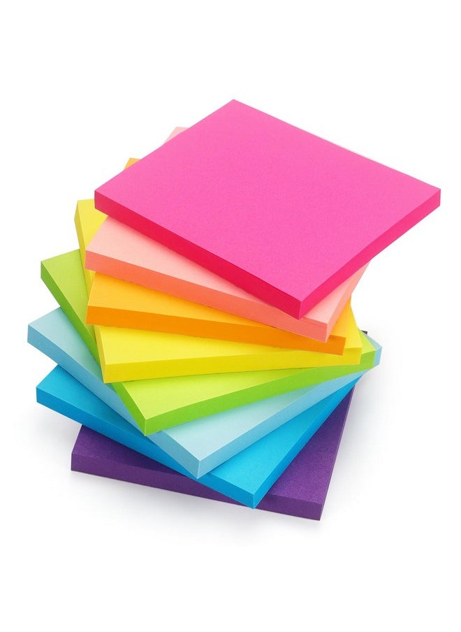 Early Buy Sticky Notes 8 Bright Color 8 Pads Selfstick Notes 3 In X 3 In 60 Sheets/Pad  - Image 1