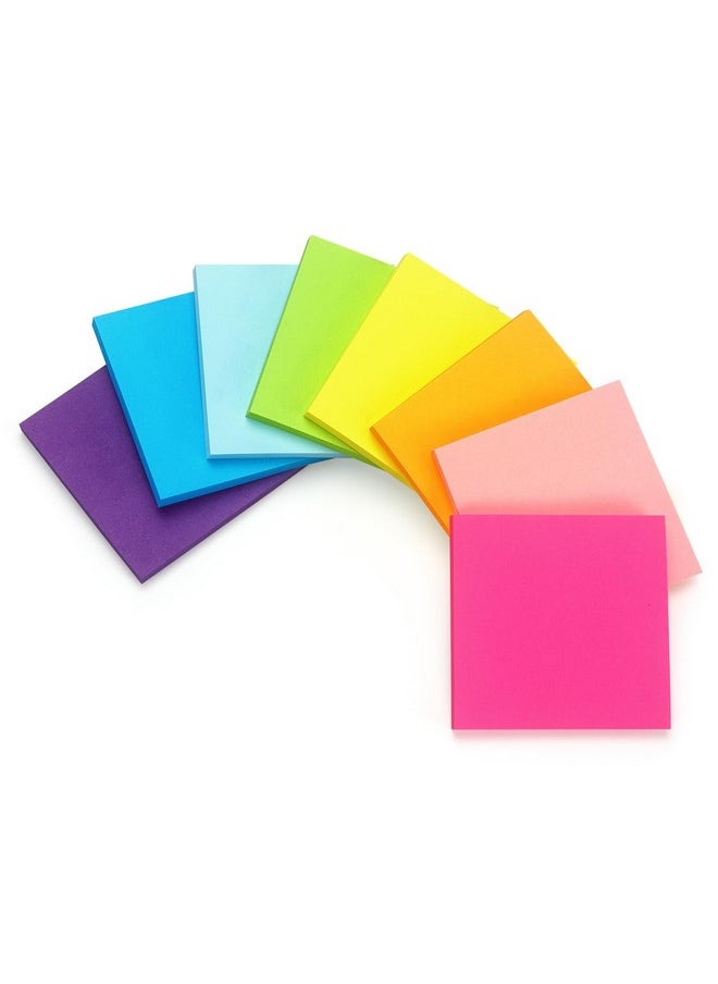 Early Buy Sticky Notes 8 Bright Color 8 Pads Selfstick Notes 3 In X 3 In 60 Sheets/Pad  - Image 2