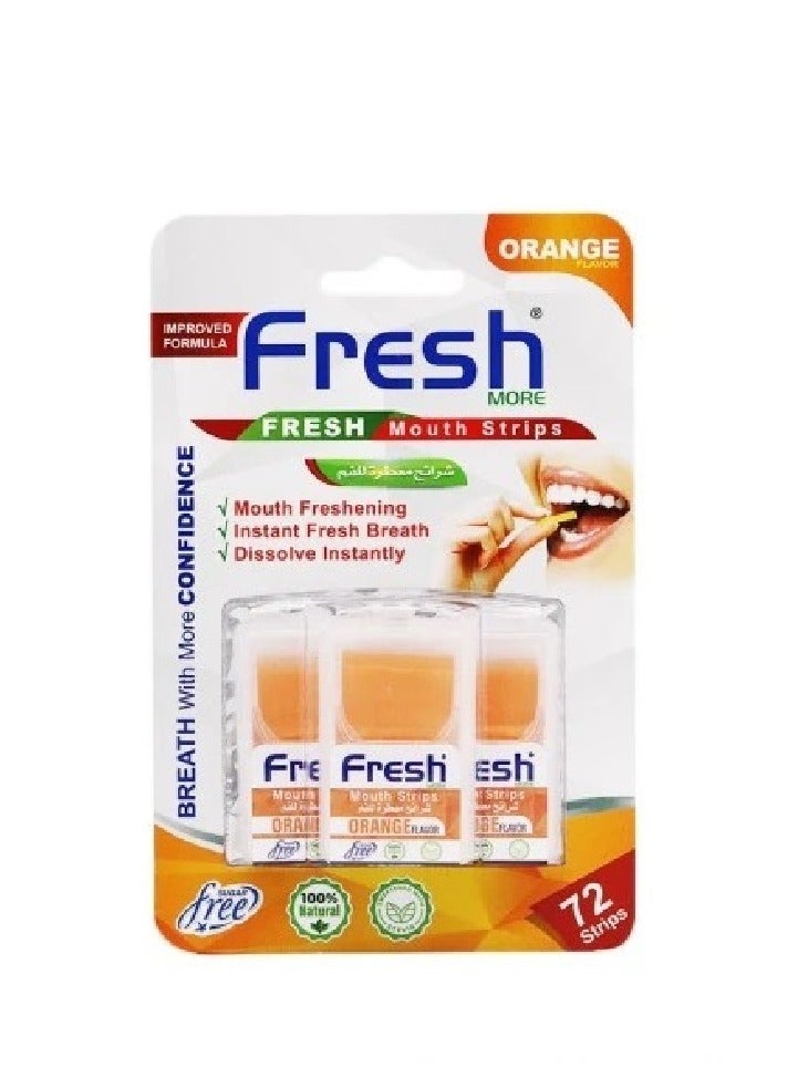 Fresh More Fresh More Orange Mouth Freshener 72 Strips