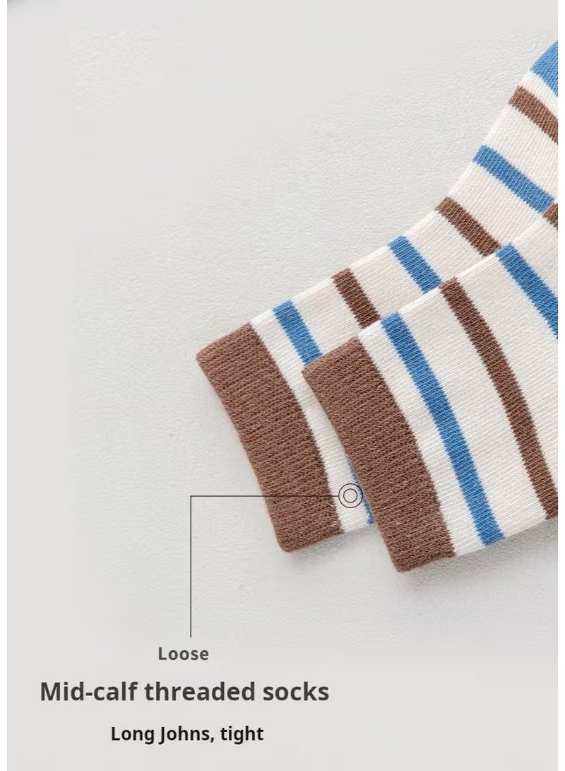 5 Pairs Breathable Socks Soft Cotton Socks for Children Novelty Cute Cartoon Cotton Sock for Boys 4-5 Years Old  Size M  14-17Cm - Image 4