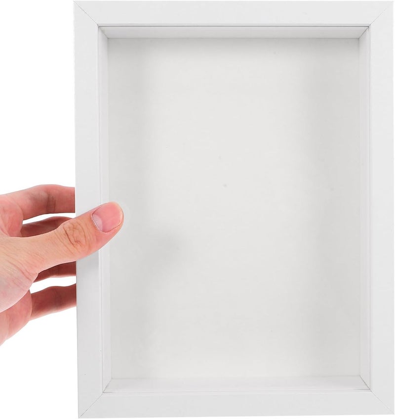 إطار صور خشبي NUOBESTY Shadow Box Frame 22x17 سم بتأثير ثلاثي الأبعاد وحماية ممتازة، تصميم عصري وبسيط لعرض الزهور المجففة والميداليات والتذكارات - Image 4