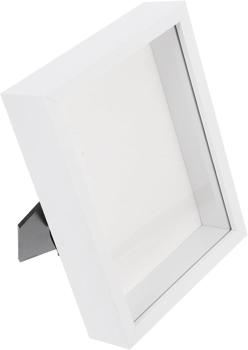 إطار صور خشبي NUOBESTY Shadow Box Frame 22x17 سم بتأثير ثلاثي الأبعاد وحماية ممتازة، تصميم عصري وبسيط لعرض الزهور المجففة والميداليات والتذكارات - Image 1