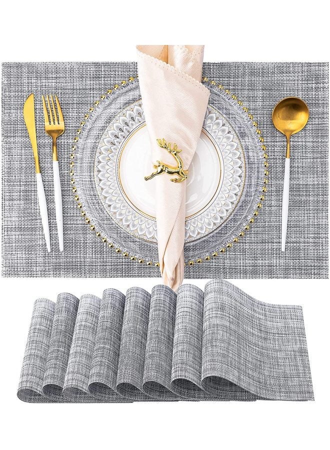 Multicolor Placemat With Table Towel Table Mat Sand Pot Mat For Home Kitchen Decorative PVC Western Placemat-Color:Beige - Image 2