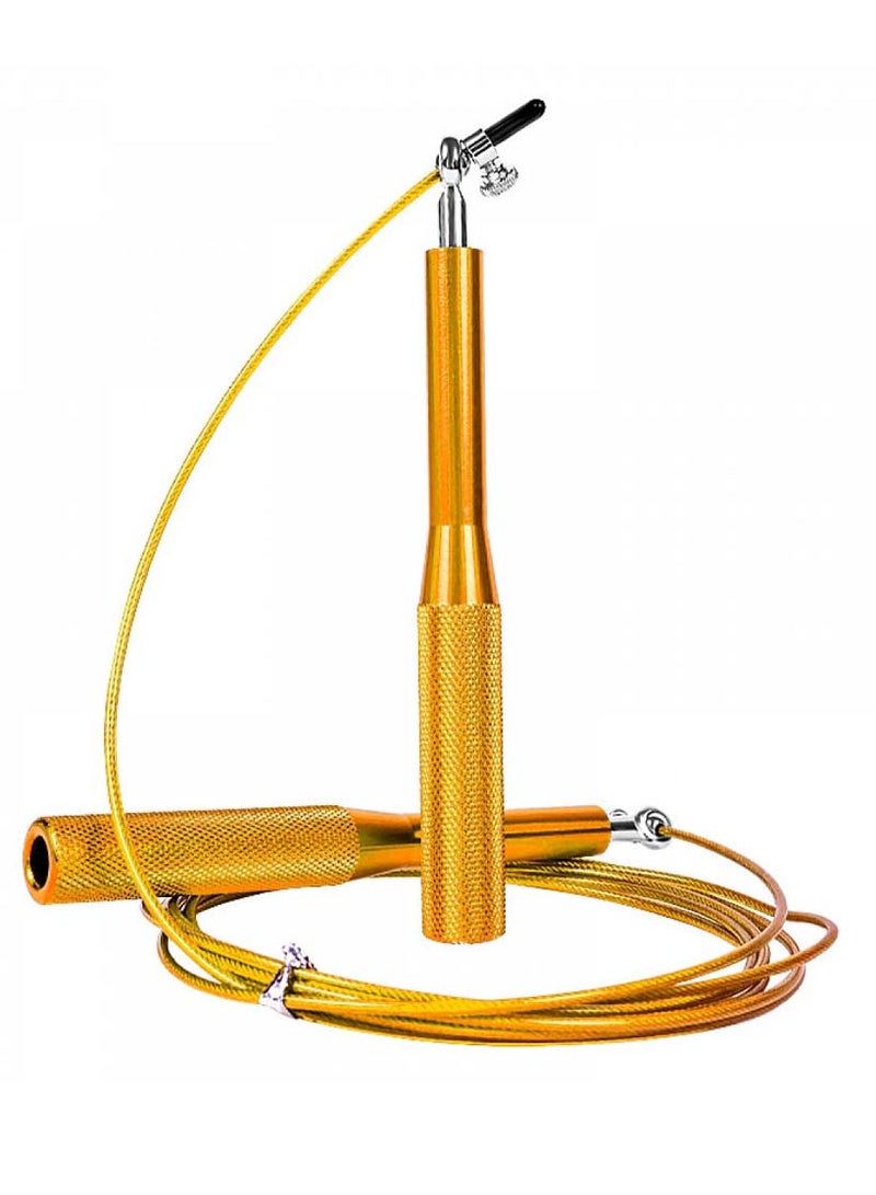 Spall Metal Speed Skipping Rope Workout Exercise Jump Rope With Bearing Adjustable Cables Bold Rope Aluminium Handles Metal Training For Adults - Image 2