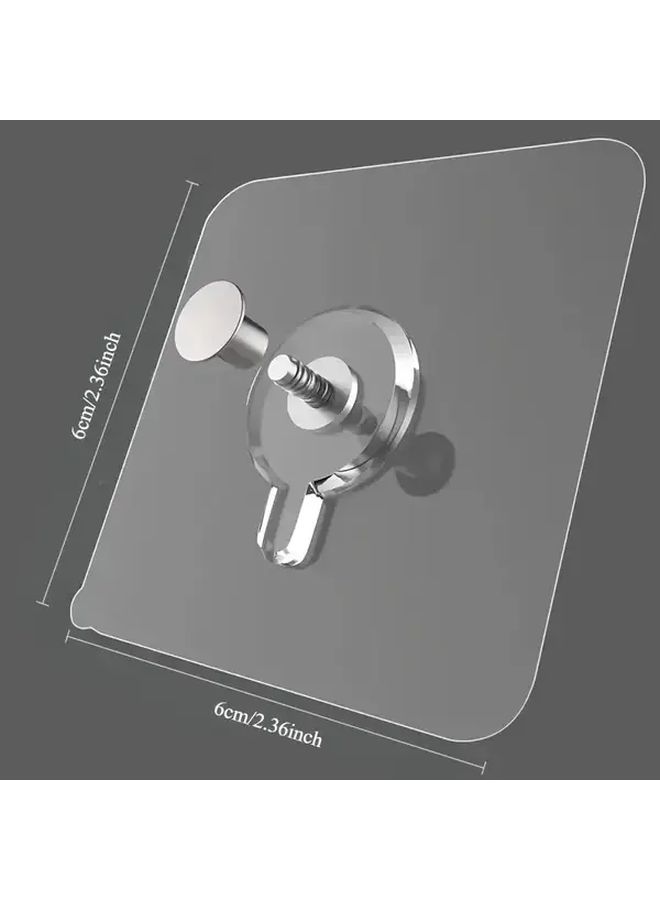 15 Pack No Drill Adhesive Wall Hooks Strong Waterproof Plastic For Kitchen Bathroom Pictures - Image 3
