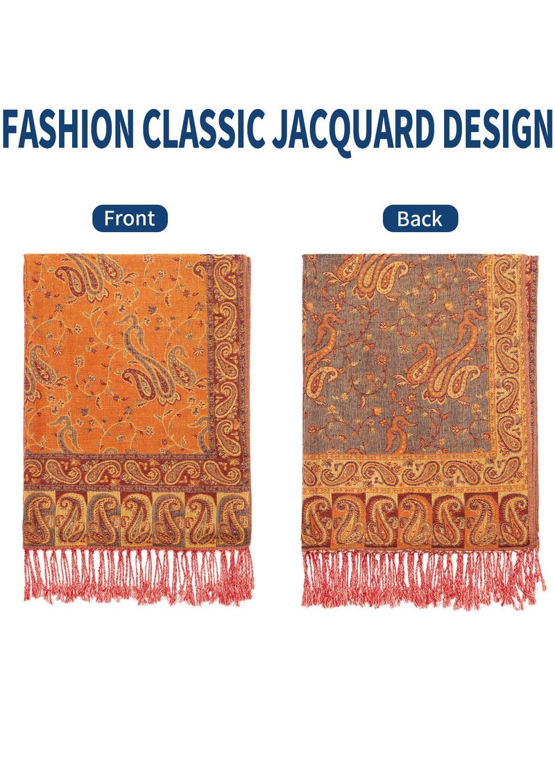 CMGTYYD. وشاح الباشمينا الباشمينا الباشمينا الباشمينا الباشمينا مع أهداب للسهرات، الزفاف - Image 4