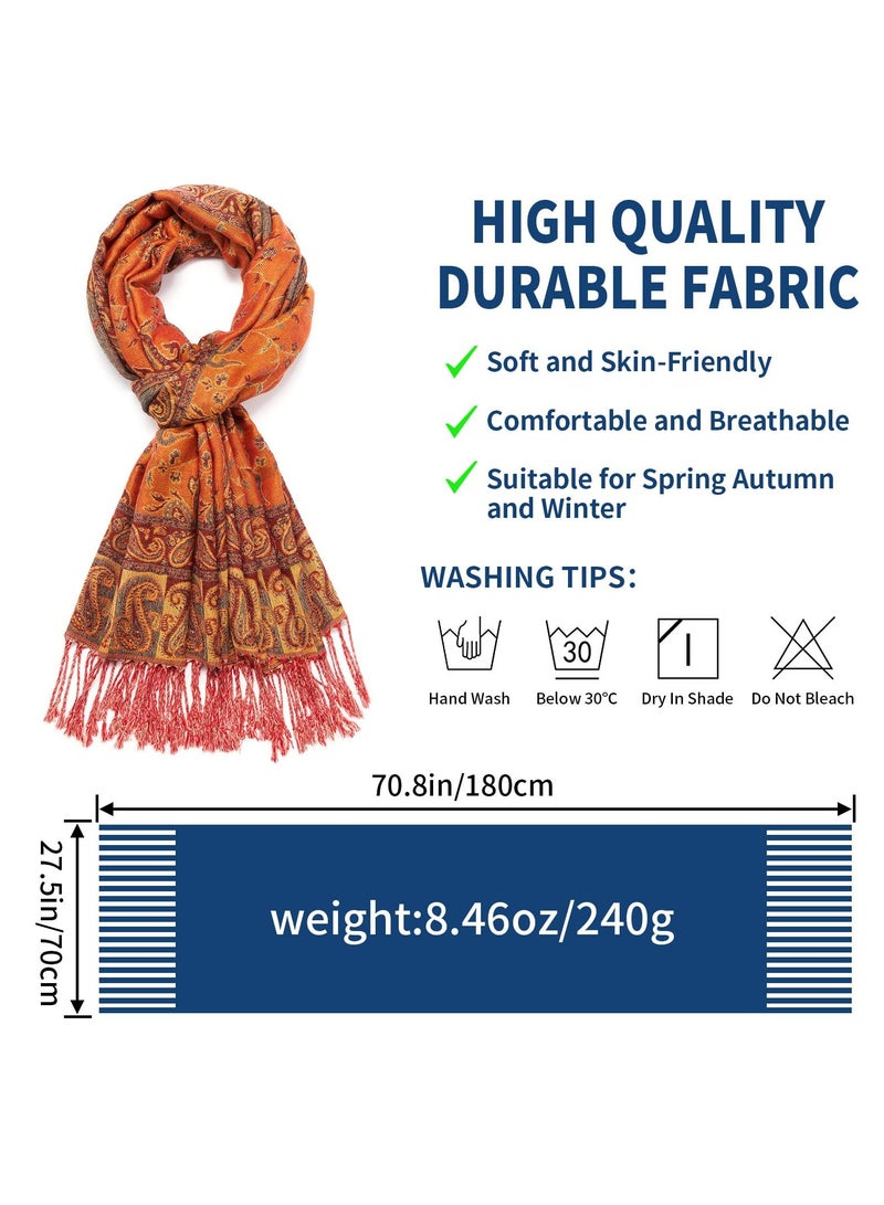 CMGTYYD. وشاح الباشمينا الباشمينا الباشمينا الباشمينا الباشمينا مع أهداب للسهرات، الزفاف - Image 5